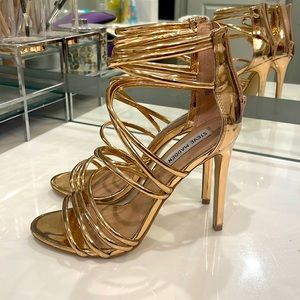 Steve Madden Rose Gold Strappy Heels